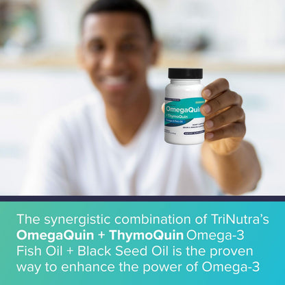 OmegaQuin High Potency: Heart, Brain & Joint Support | Black Seed + Fish Oil