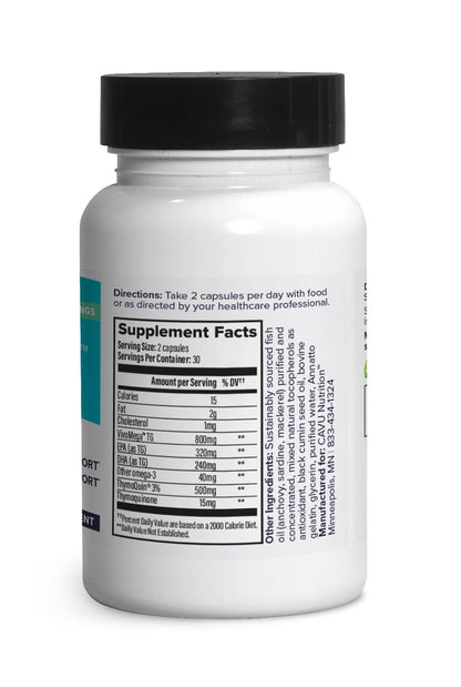 OmegaQuin High Potency: Heart, Brain & Joint Support | Black Seed + Fish Oil