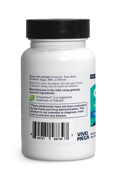 OmegaQuin High Potency: Heart, Brain & Joint Support | Black Seed + Fish Oil