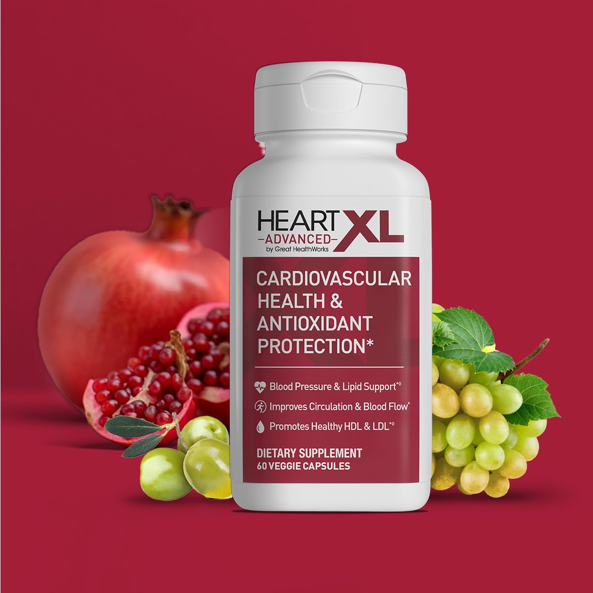 OmegaXL HeartXL Advanced - Heart Health Supplement (60 Capsules)