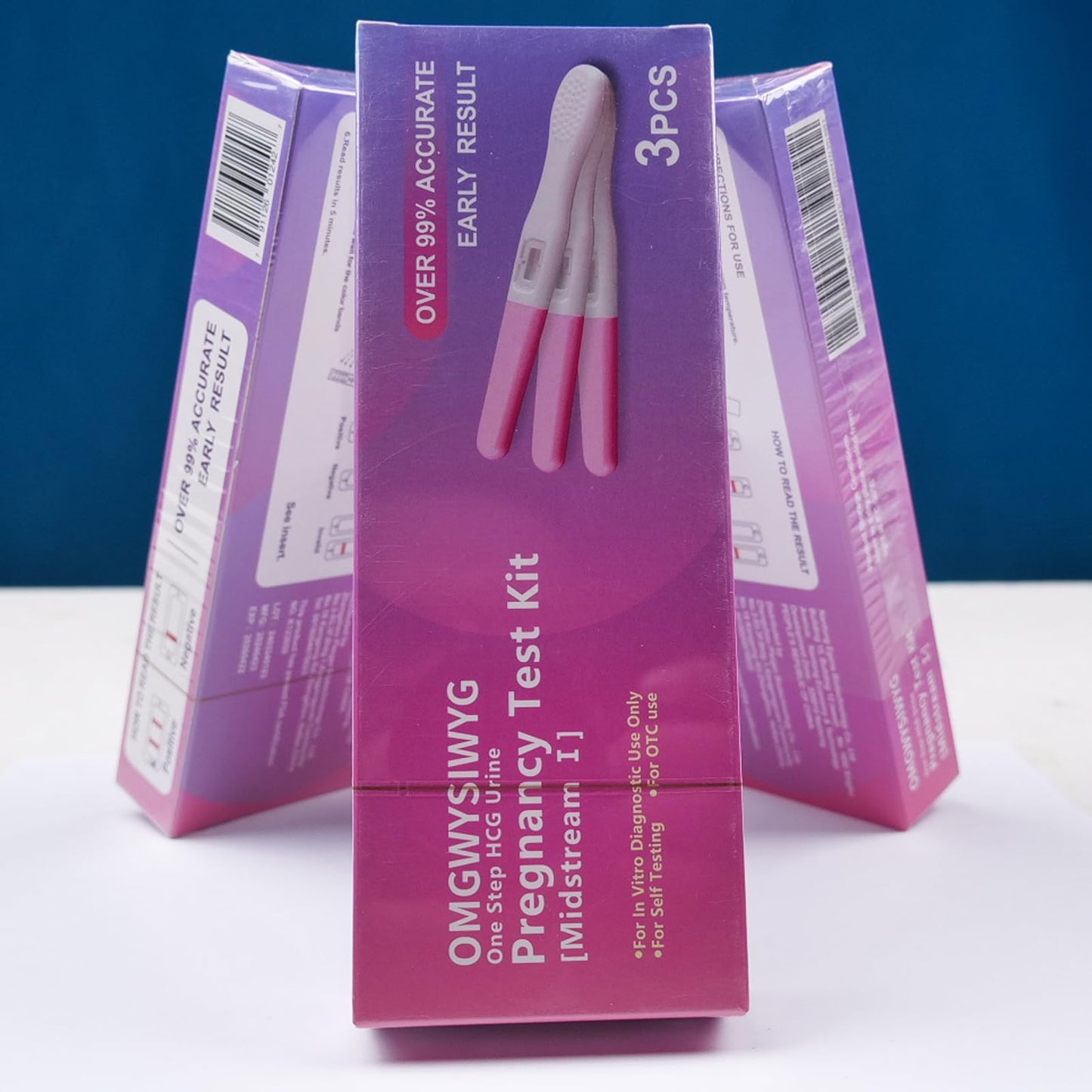 OMGWYSIWYG Pregnancy Test Sticks – 6 Count, 99%+ Accuracy