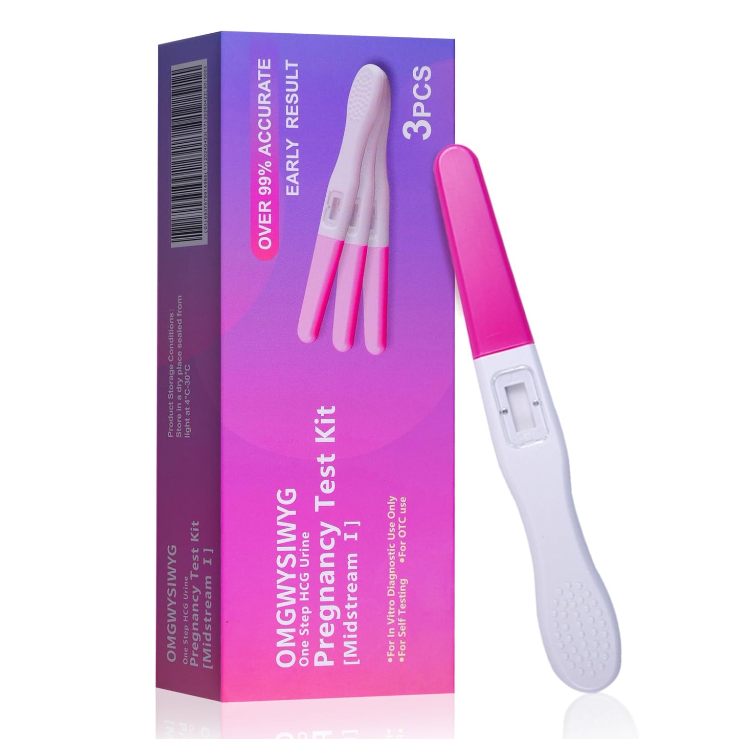 OMGWYSIWYG Pregnancy Test Sticks – 6 Count, 99%+ Accuracy