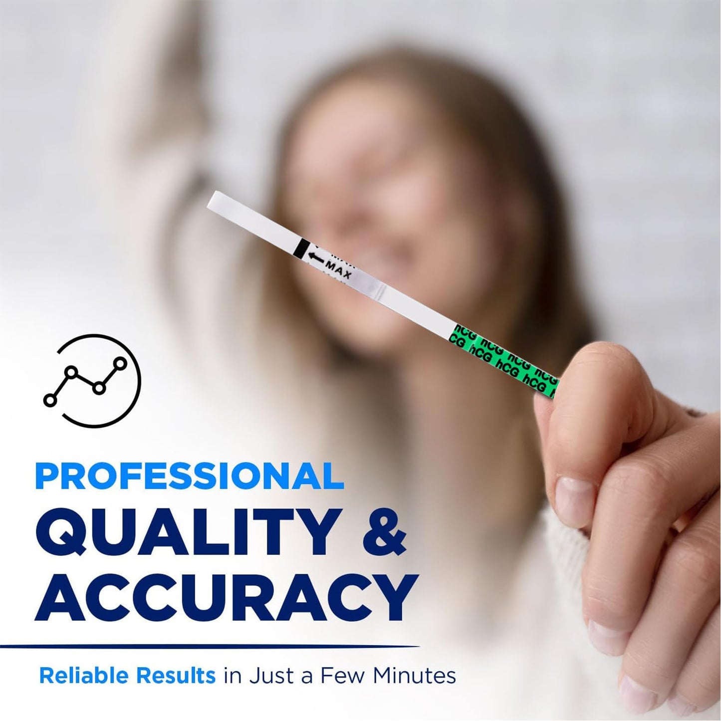 [5 Pack] OMGWYSIWYG Pregnancy Test Strips Bulk – HCG Early Detection, Easy at Home