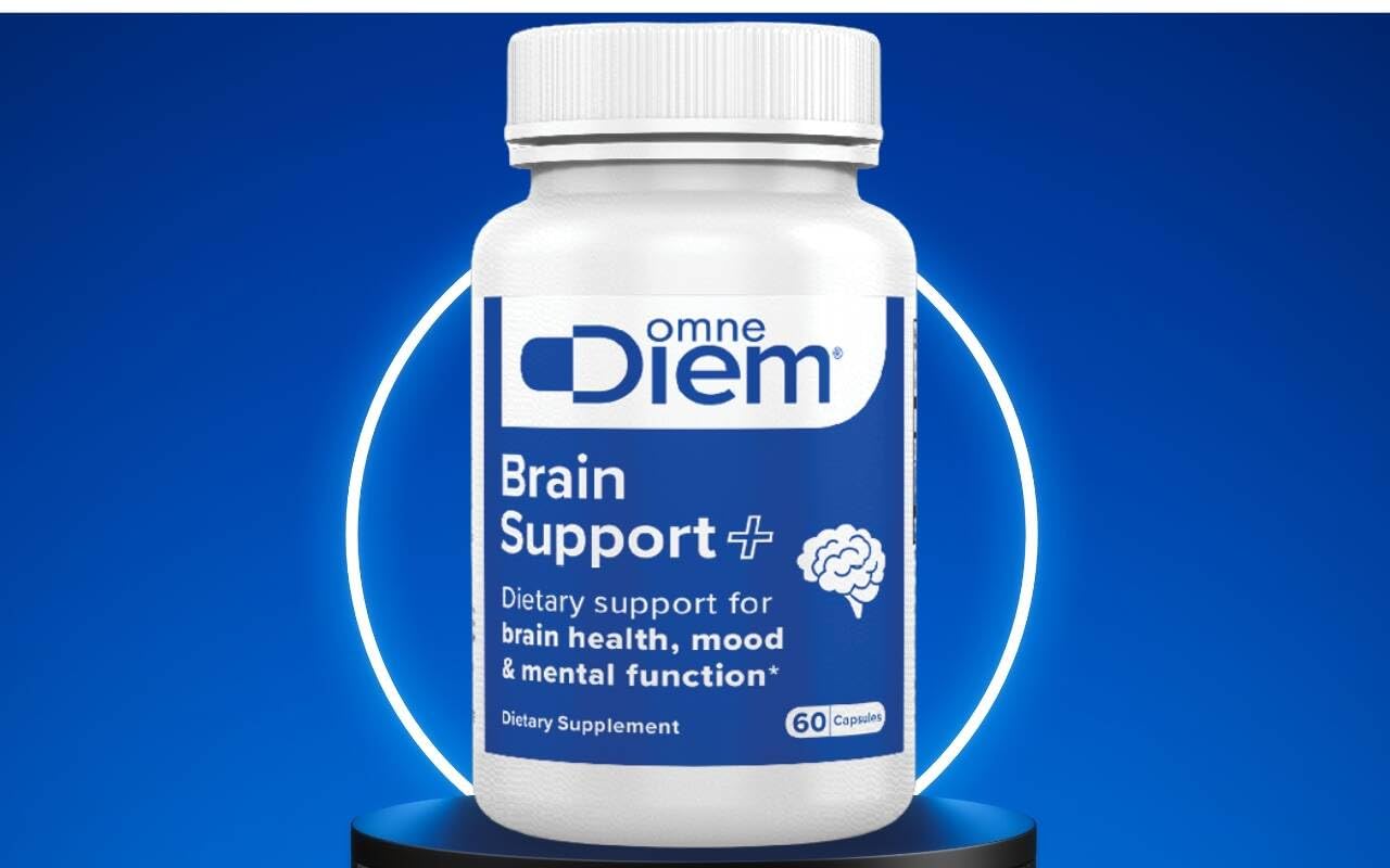 Omne Diem Brain Support with Cerenx and MecobalActive | 60 Capsules – Brain Health & Mood