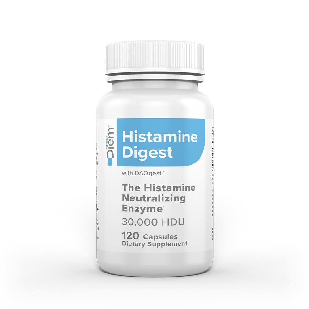 Omne Diem Histamine Digest DAO 30,000 HDU – 120 Caps for Histamine Support