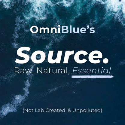 OmniBlue Ocean Minerals – 70+ Trace Minerals & Liquid Magnesium (8 oz) | Low Sodium