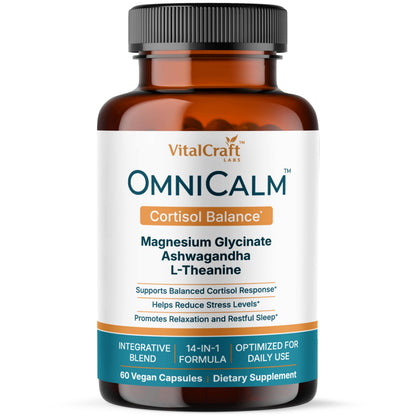 OmniCalm Cortisol Supplements for Women & Men | Stress Relief & Sleep Support – USA