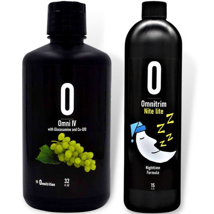 Omnitrition AM & PM Bundle: Omni IV Liquid Vitamin with Glucosamine + OmniTrim Nite Lite
