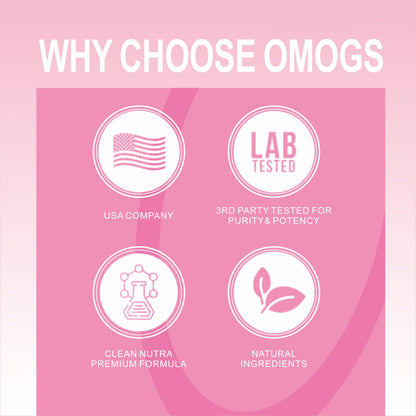 OMOGS Collagen Peptides Capsule – Hydrolyzed Collagen with Prebiotic & Cranberry, Hair, Skin, Nails, Joints, Digestive Health & Immune Support, Non-GMO, 100 Capsules
