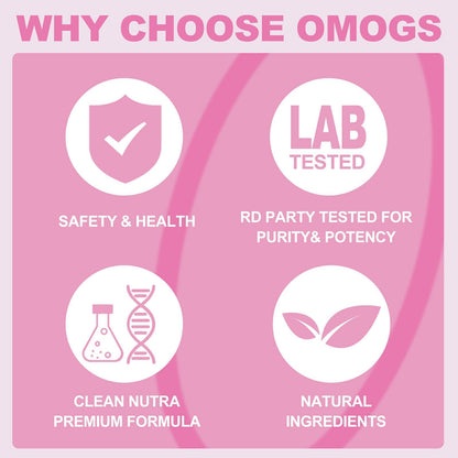 OMOGS Collagen Peptides Powder with Prebiotics & Cranberry – Hair, Skin & Digestion