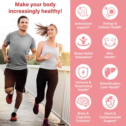OMOGS Glutathione & NAC Supplement – Liver Health, Antioxidant Support | Vegan & Gluten-Free