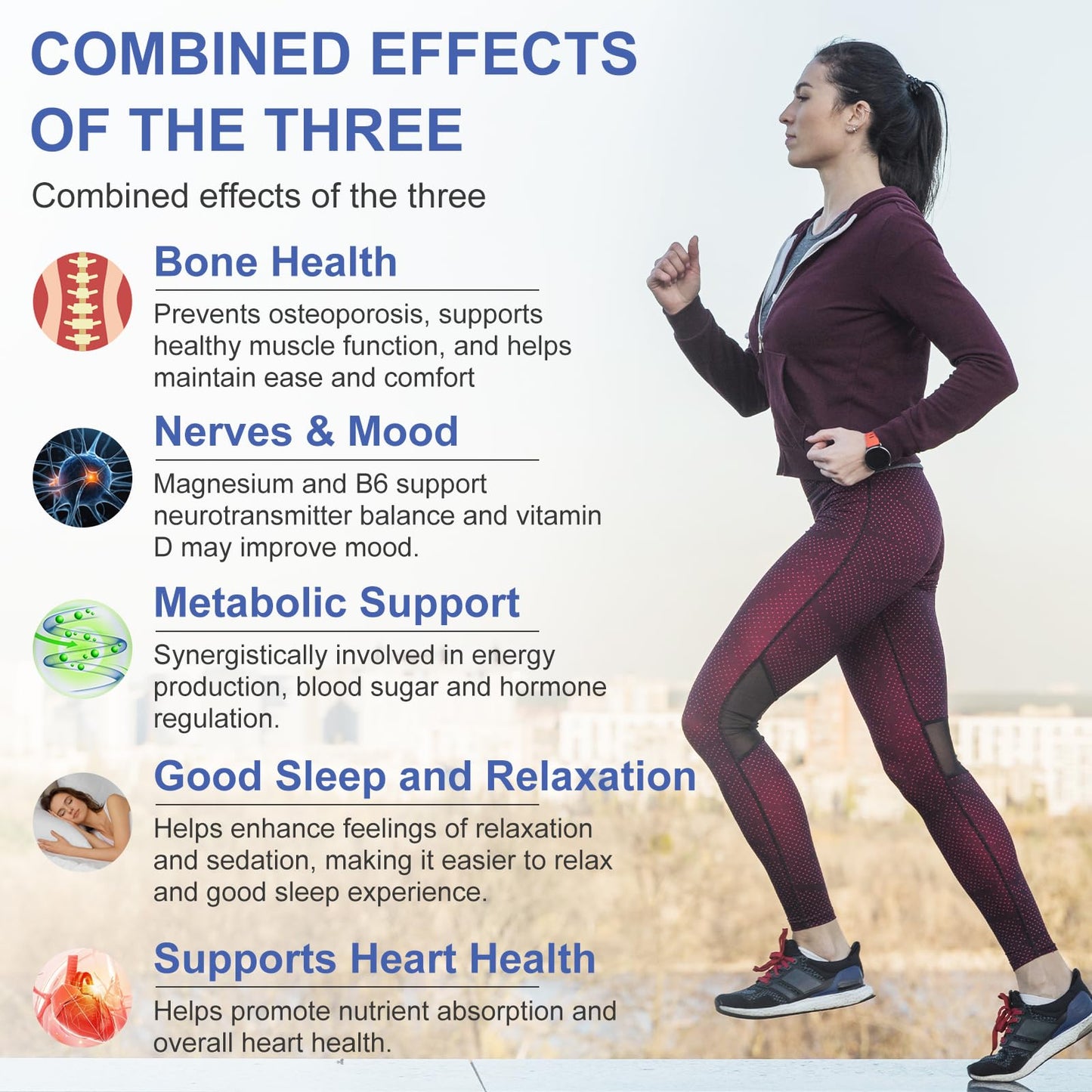 OMOGS Magnesium Glycinate 90 Veg Capsules – Sleep, Heart & Bone Health