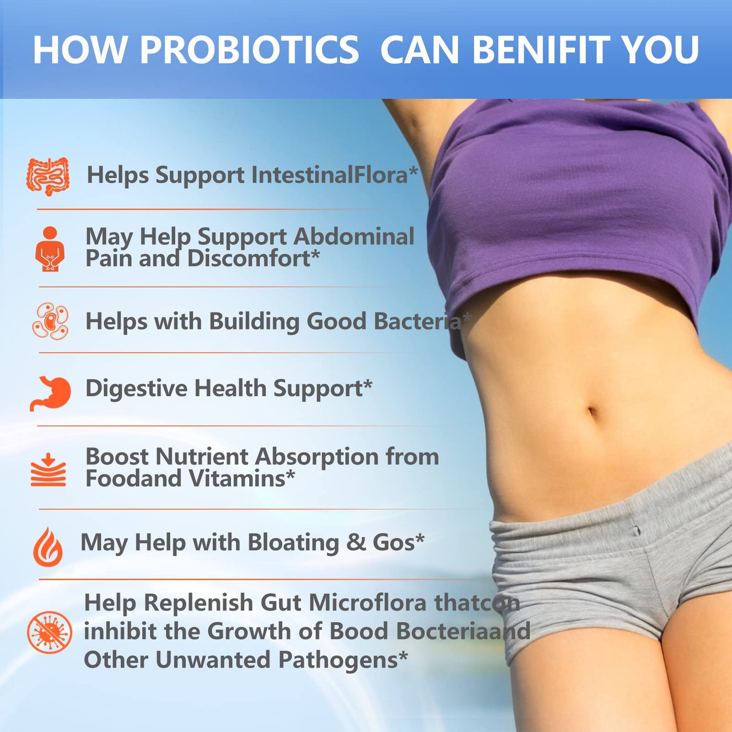 OMOGS Probiotics 120B CFUs – 18 Strains, 3 Prebiotics & Digestive Enzymes, 60 Capsules