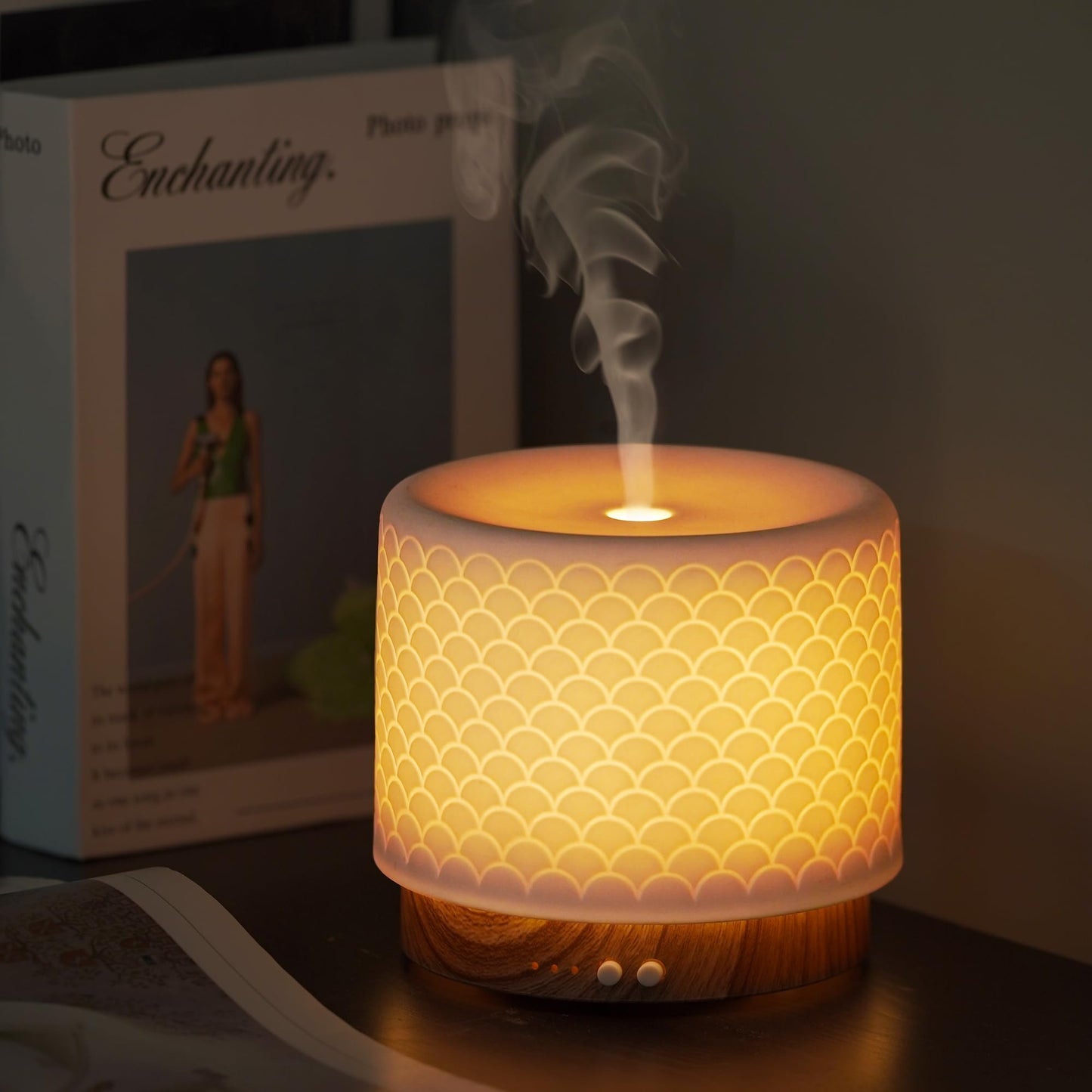 Onaboviva Ceramic Essential Oil Diffuser – 280ml Ultrasonic