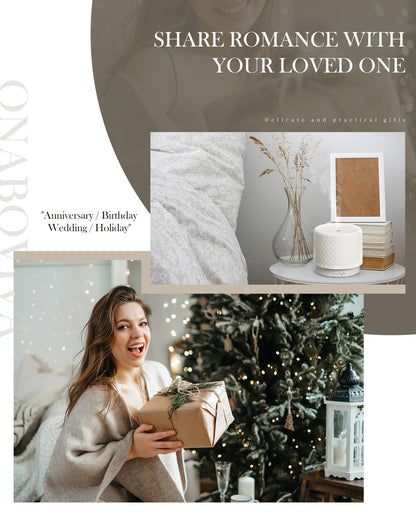 Onaboviva Ceramic Essential Oil Diffuser 280ml | Ultrasonic Diffuser for Large Rooms
