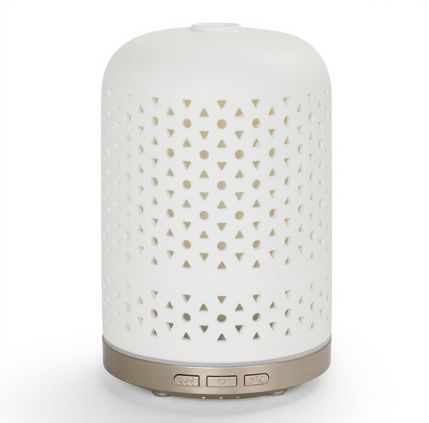 Onaboviva Essential Oil Diffuser – 120ml Ceramic Ultrasonic Diffuser with Auto Shut-Off, 3 Timers, BPA-Free