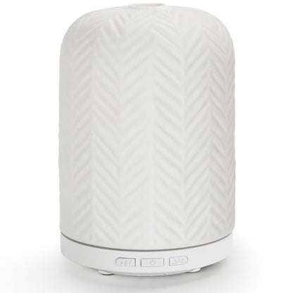 Onaboviva Essential Oil Diffuser – 2.4MHz Ultrasonic, 120ml Ceramic, BPA-Free