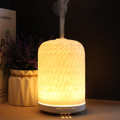 Onaboviva Essential Oil Diffuser – 2.4MHz Ultrasonic Ceramic Diffuser 120ml Auto Shut-Off