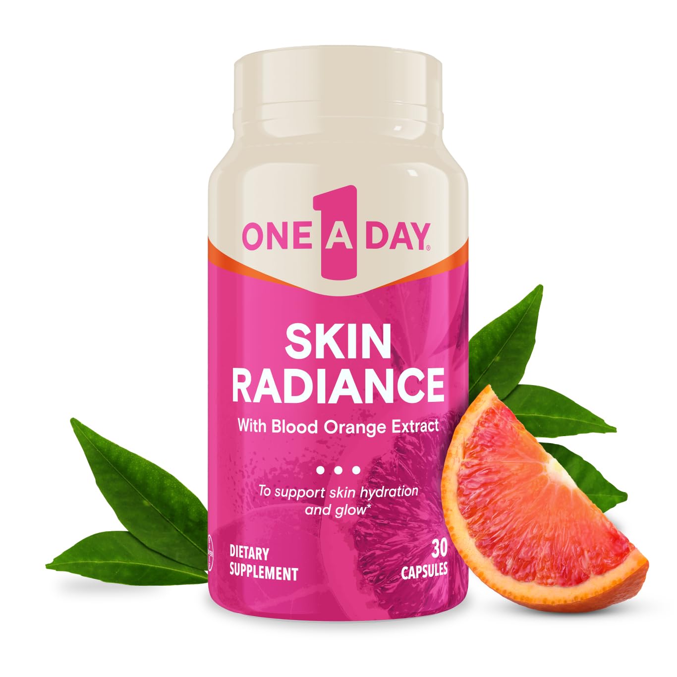 One A Day Skin Radiance – Skin Hydration & Glow (Blood Orange) | 30 Capsules