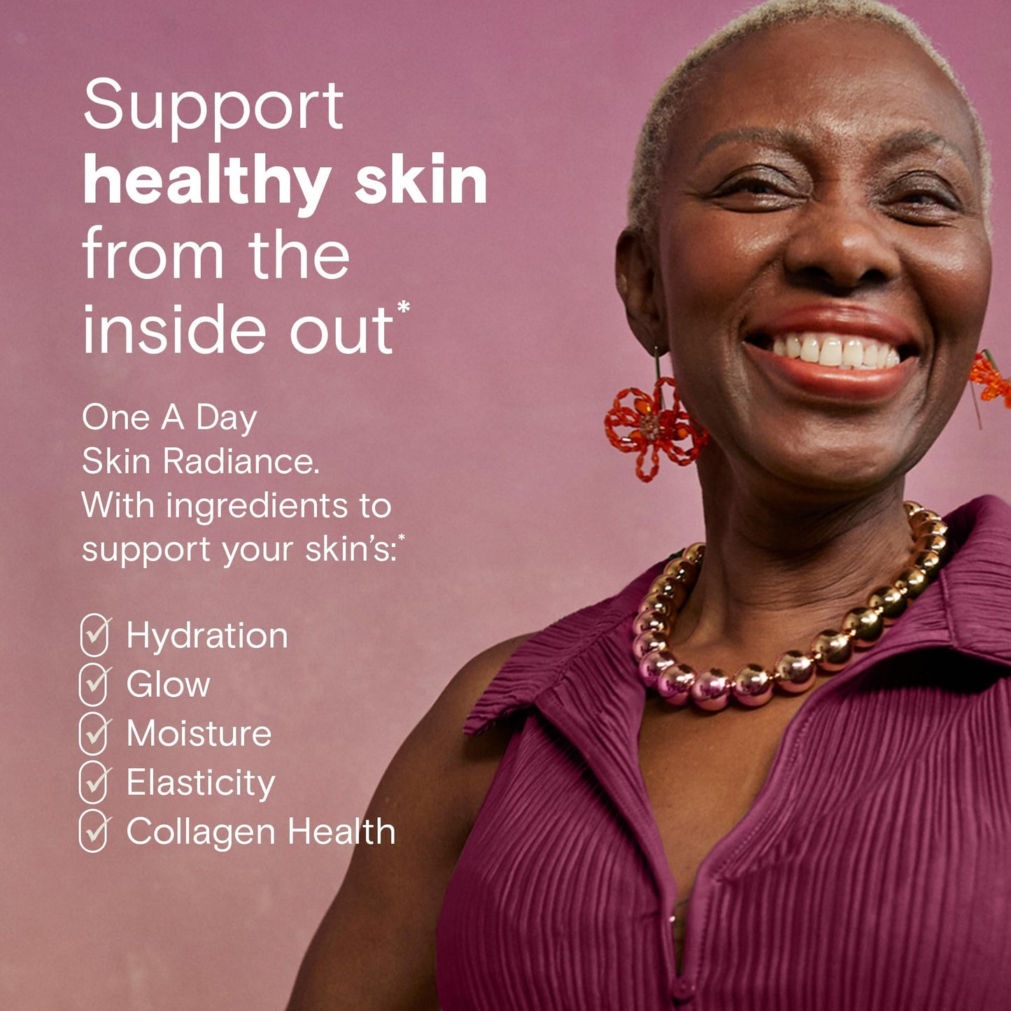 One A Day Skin Radiance – Skin Hydration & Glow (Blood Orange) | 30 Capsules