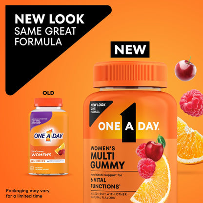 One A Day Women's Multivitamin Gummy – 80 Count, Biotin, Zinc & Iodine