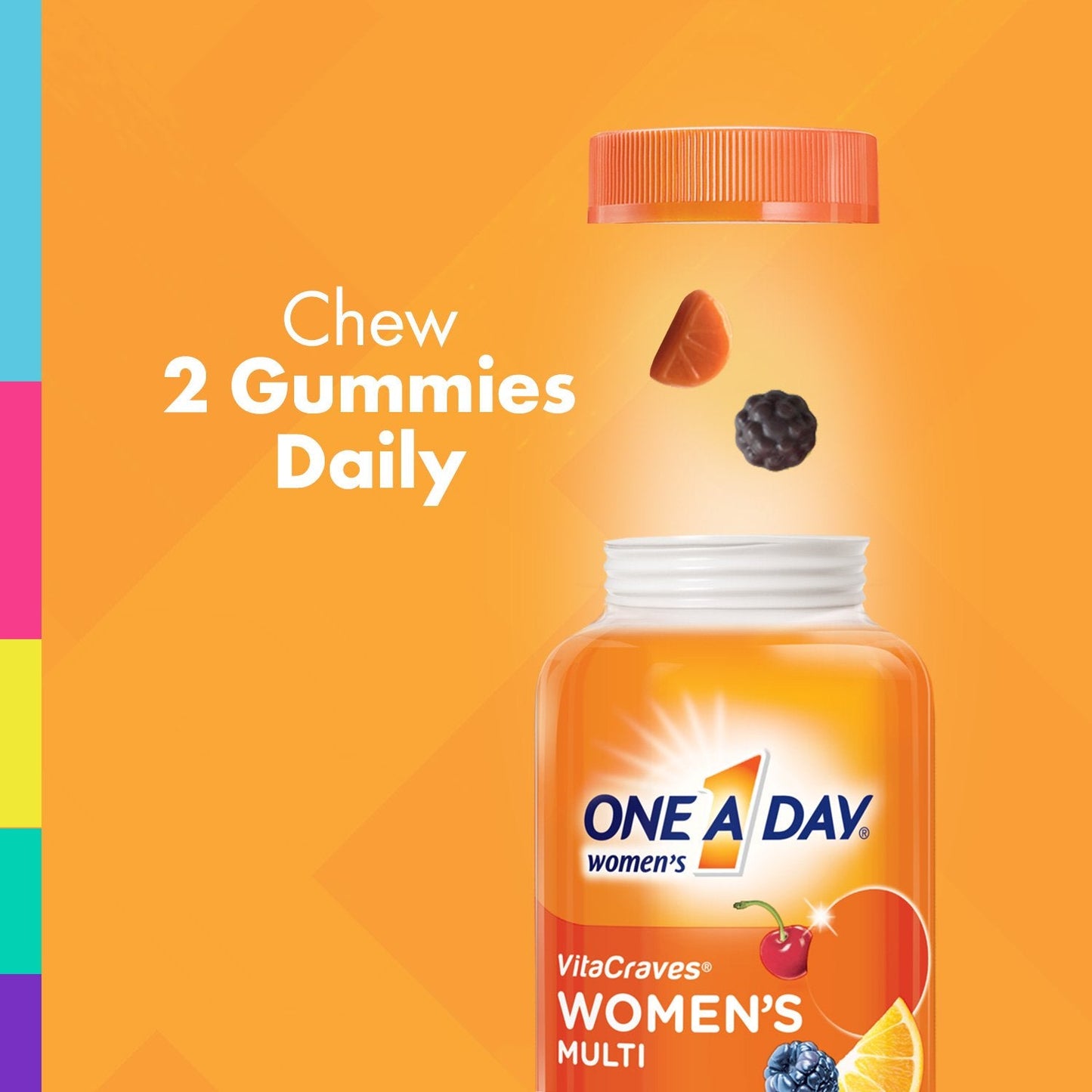 One A Day Women’s VitaCraves Gummies – Multivitamin for Women, 150-Count