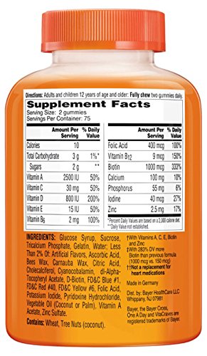One A Day Women’s VitaCraves Gummies – Multivitamin for Women, 150-Count