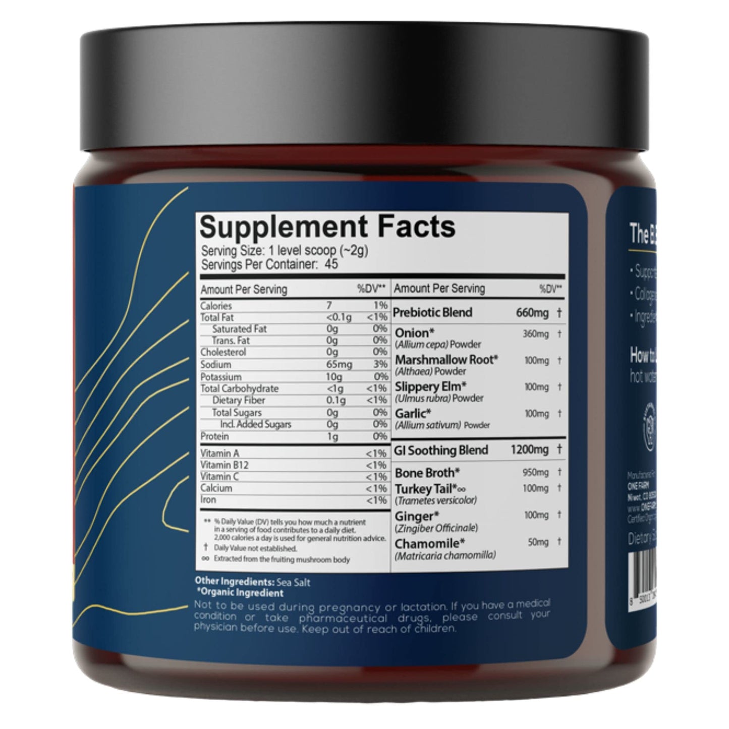 One Farm Gut Health Superfood Powder – Organic Prebiotic Blend