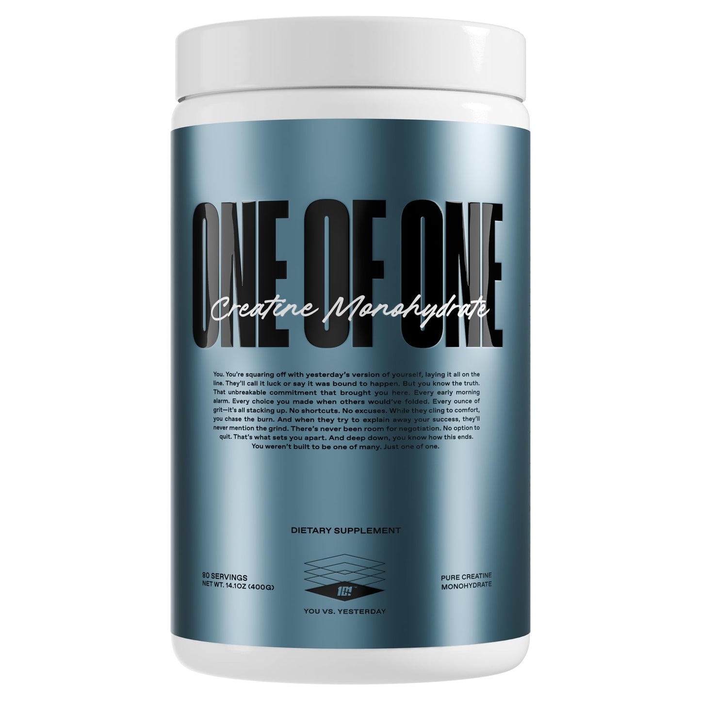 ONE OF ONE Creatine Monohydrate Powder - Pure Micronized, Unflavored, 80 Servings