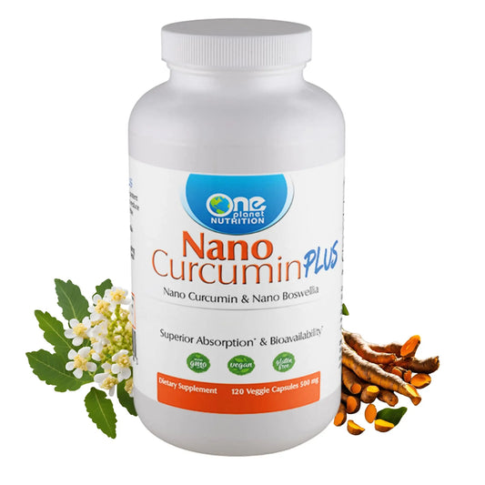 One Planet Nutrition Nano Curcumin Plus 500 mg Veggie Capsules – High Absorption, Vegan, Gluten-Free BritishVita | Premium UK Vitamins & Wellness Supplements
