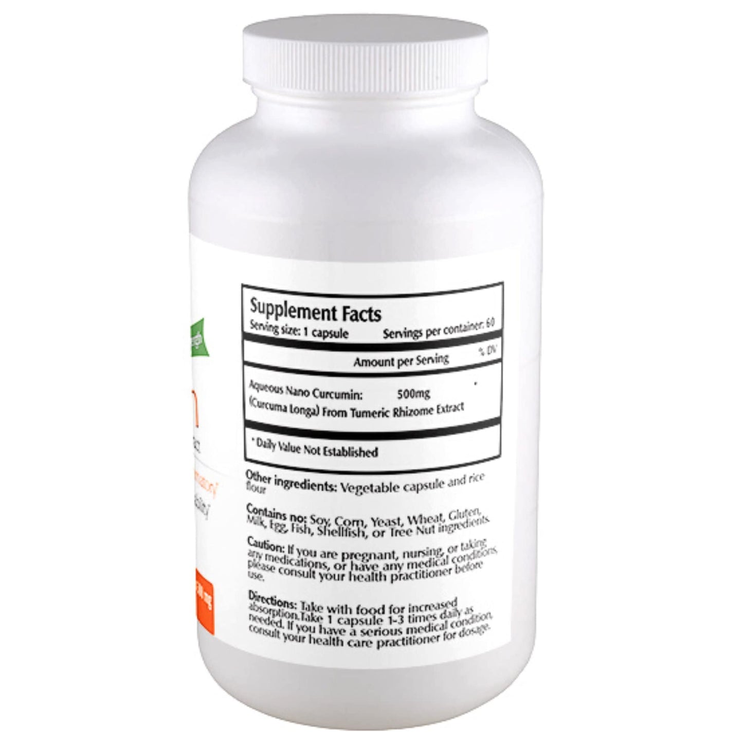 One Planet Nutrition Nano Curcumin 500 mg Veggie Capsules (60 Servings) – High Absorption