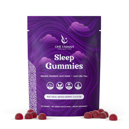 One Ummah Halal Sleep Gummies – 3mg Melatonin, GABA & L-Theanine