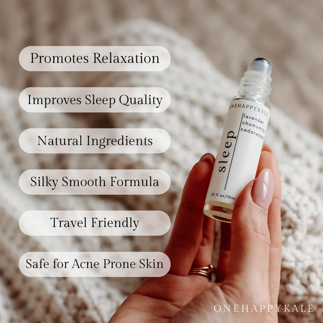 Onehappykale Sleep Essential Oil Roll-On 10ml – Relaxing Lavender, Cedarwood & Roman Chamomile
