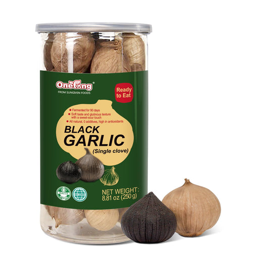 ONETANG Black Garlic 8.82 oz – 90-Day Fermented, Non-GMO, Ready-to-Eat BritishVita | Premium UK Vitamins & Wellness Supplements