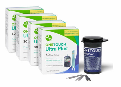 OneTouch Ultra Plus Flex Test Strips – 120 Count for Ultra Plus Flex Meter