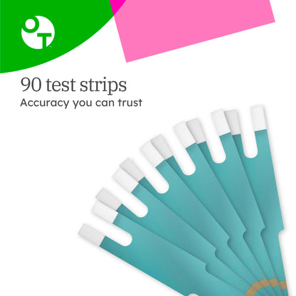 OneTouch Ultra Plus Diabetic Test Strips - 90 Count for Ultra Plus Flex Meter