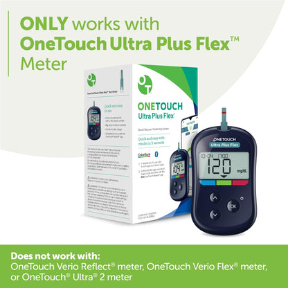 OneTouch Ultra Plus Diabetic Test Strips - 90 Count for Ultra Plus Flex Meter