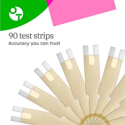 OneTouch Verio Test Strips Value Pack – 90 Count (3 Boxes of 30) for Blood Glucose Monitoring