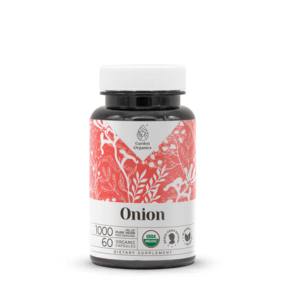 Onion USDA Organic 60 Capsules | High-Potency Organic Onion Supplement