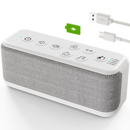 OnLyee White Noise Machine — Office Privacy, Sleep & Focus (42 Sounds, USB Rechargeable)