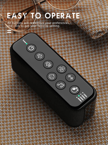 OnLyee Portable White Noise Machine – 42 Sounds for Sleep & Focus, Rechargeable Travel Companion