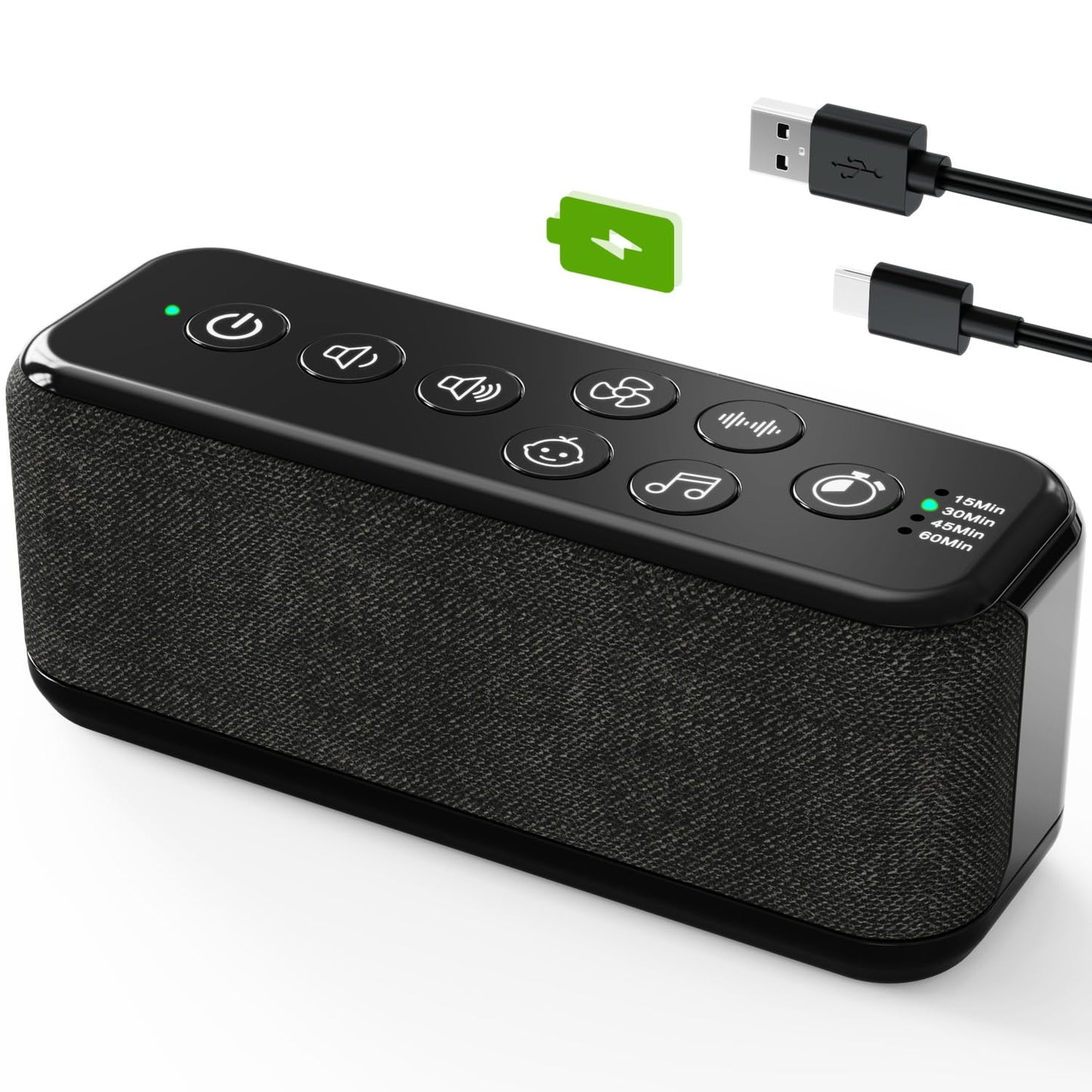 OnLyee Portable White Noise Machine – 42 Sounds for Sleep & Focus, Rechargeable Travel Companion