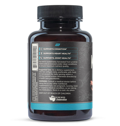 ONNIT Antarctic Krill Oil Soft Gels – IGEN Non-GMO, Omega-3s & Phospholipids