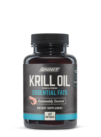 ONNIT Antarctic Krill Oil Soft Gels – IGEN Non-GMO, Omega-3s & Phospholipids