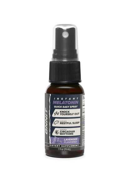 ONNIT Melatonin Liquid Sleep Support Spray – 3 mg per Spray, Lavender Flavor, 1 fl oz | IGEN Non-GMO Tested