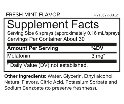 ONNIT Melatonin Instant Spray – 3 mg per Spray, Mint Flavor, IGEN Non-GMO Tested, 1 fl oz