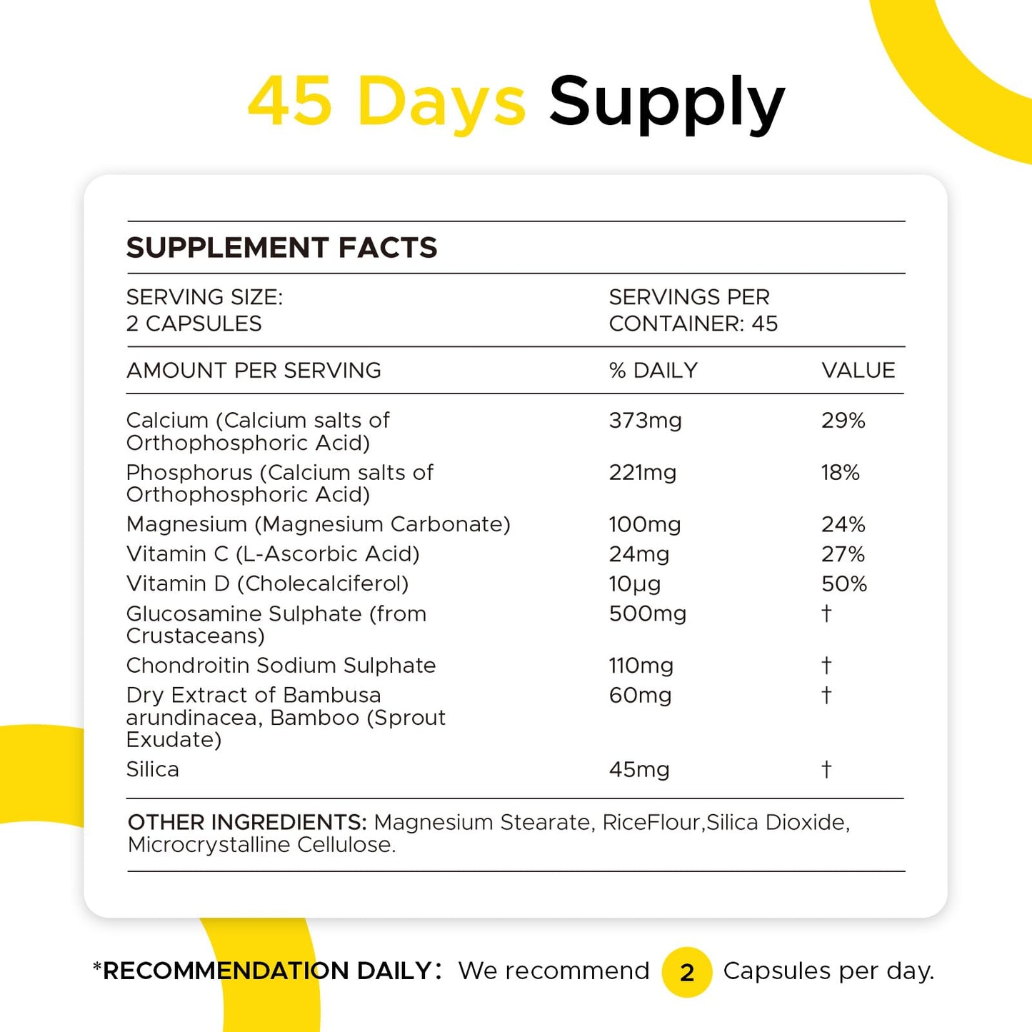 ONOTIC Calcitrin Gold Capsules – 8-in-1 Bone and Joint Support, 90 Caps