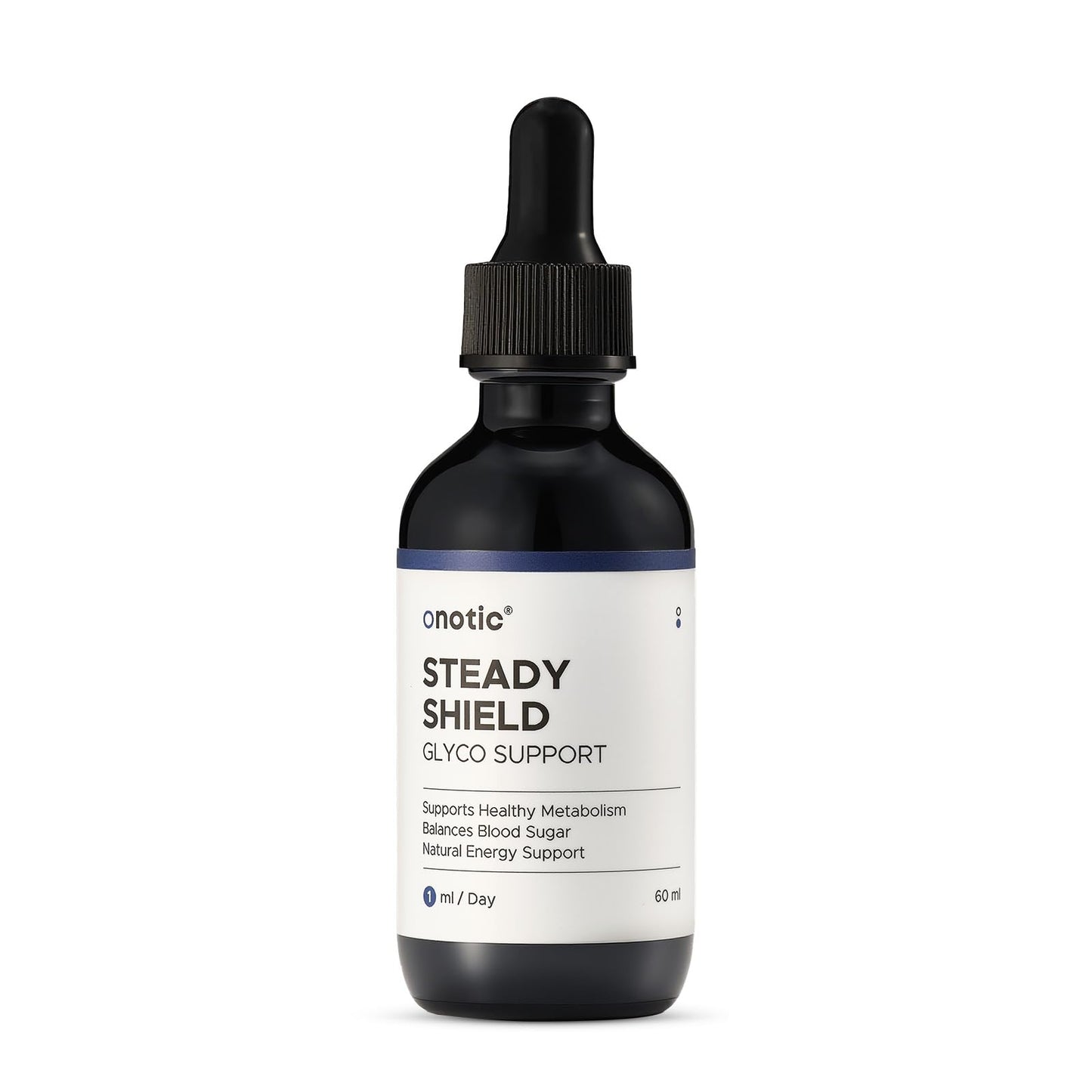 ONOTIC Glyco Support Steady Shield Drops – 17-in-1 Herbal Blood Sugar Health (60 ml) | Vegan, Non-GMO, Gluten Free