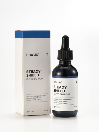 ONOTIC Glyco Support Steady Shield Drops – 17-in-1 Herbal Blood Sugar Health (60 ml) | Vegan, Non-GMO, Gluten Free