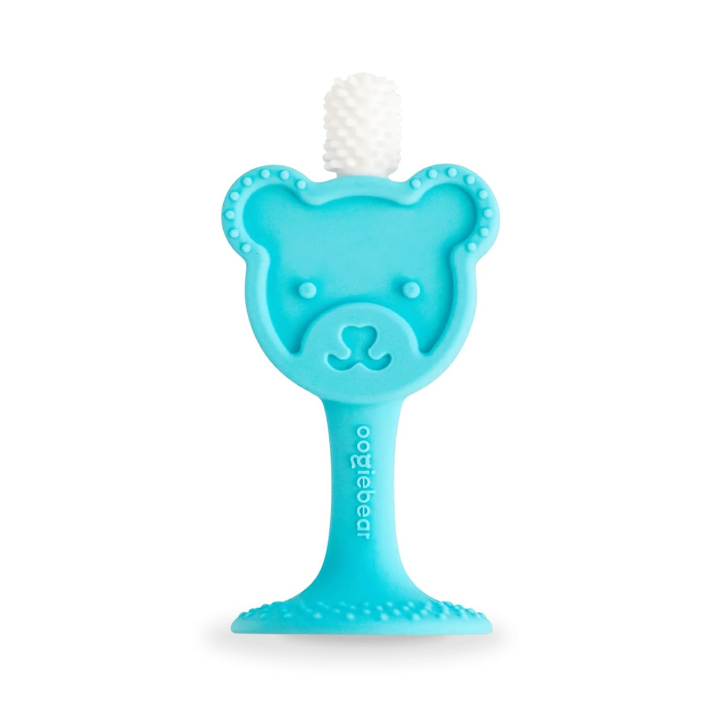 oogiebear Infant-to-Toddler Teether Toothbrush – 0-2 Years | 360° Soft Silicone, Teddy Bear Design